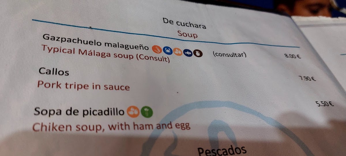 La Tarara Photo Menu 2