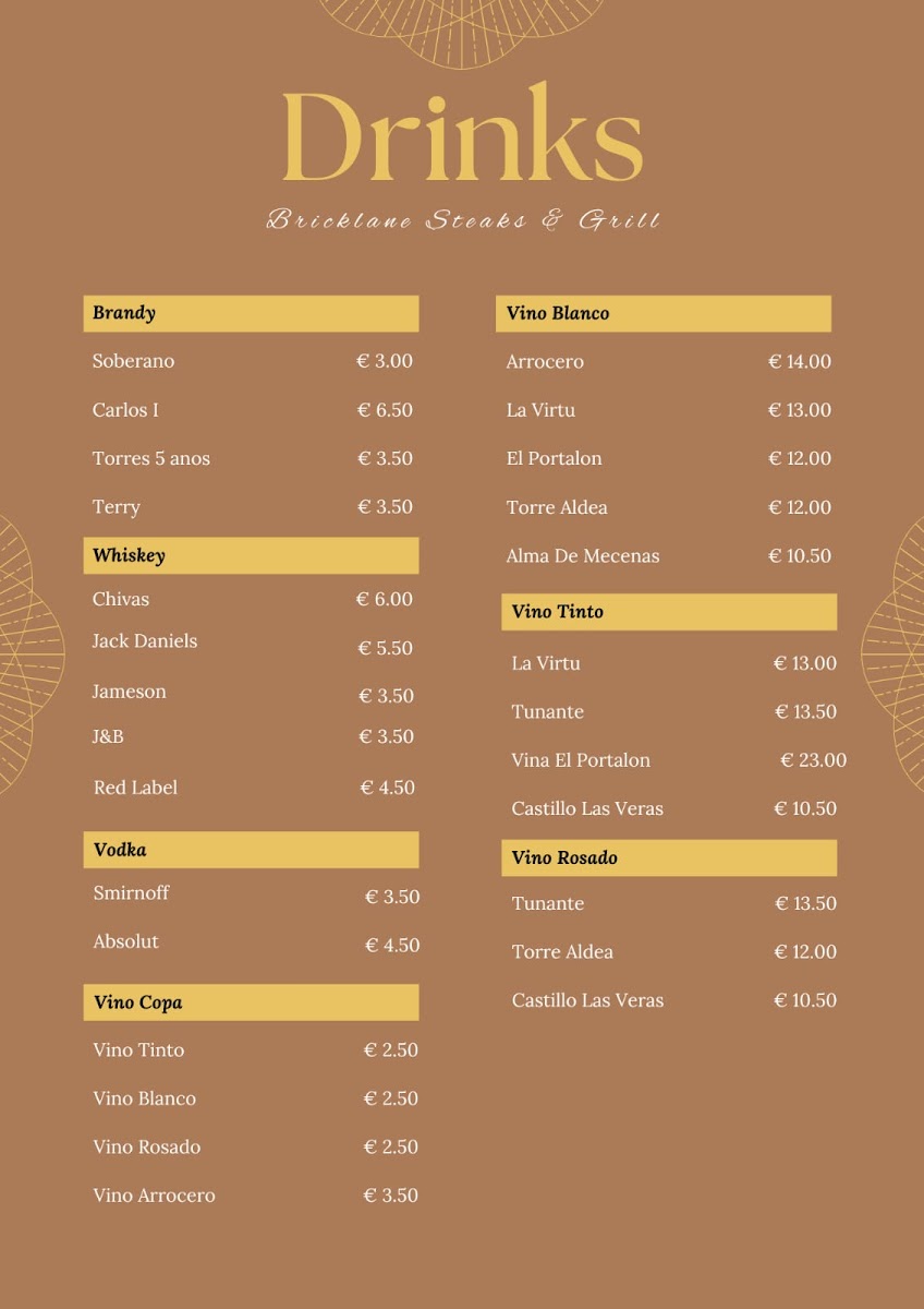 Bricklane Steak and Grill Photo Menu 5