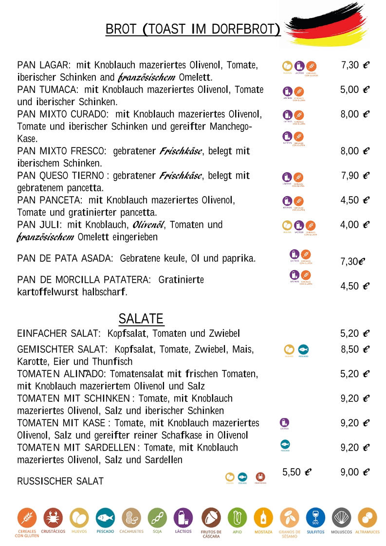 Tasca El Lagar Photo Menu 6