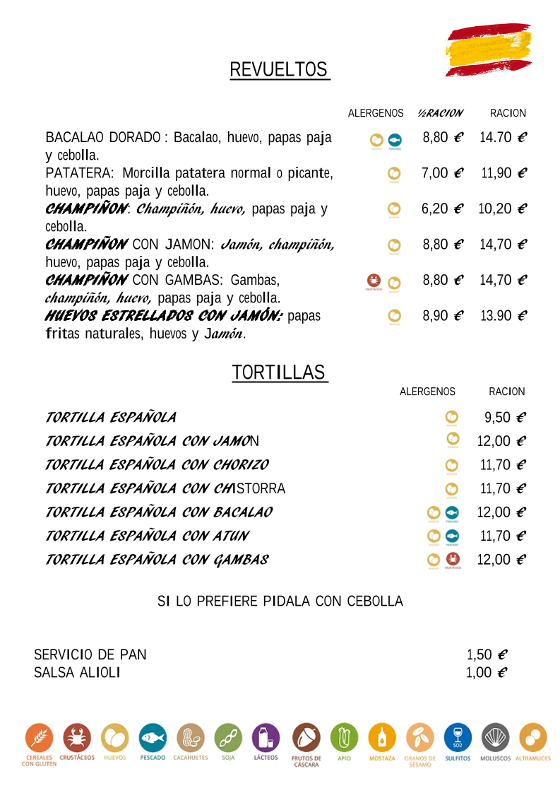 Tasca El Lagar Photo Menu 7