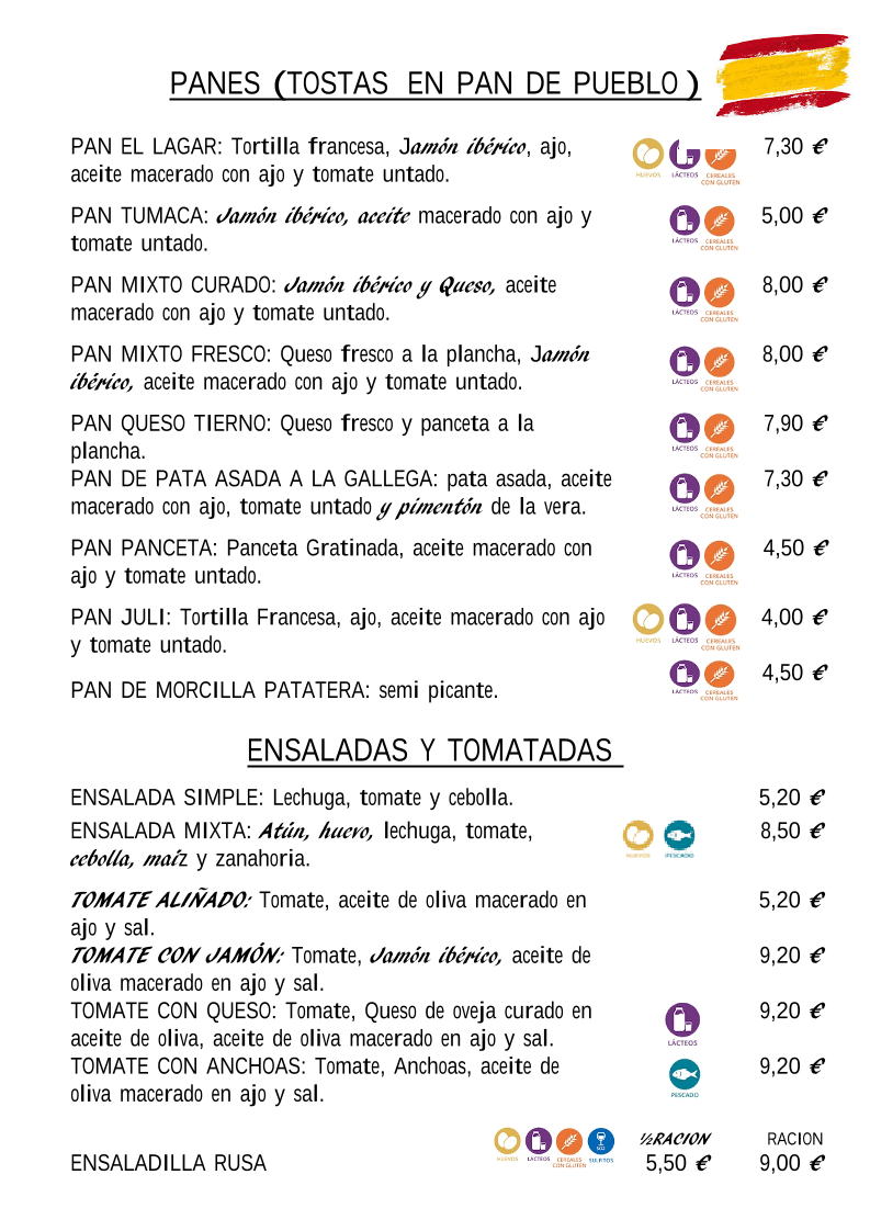 Tasca El Lagar Photo Menu 9