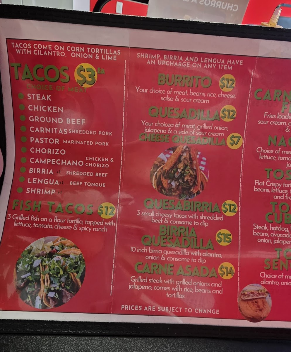 El Guero Tacos Punta Gorda Photo Menu 3