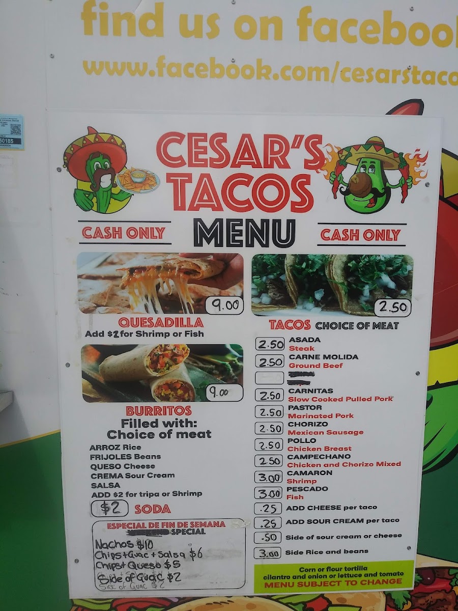 El Guero Tacos Punta Gorda Photo Menu 6