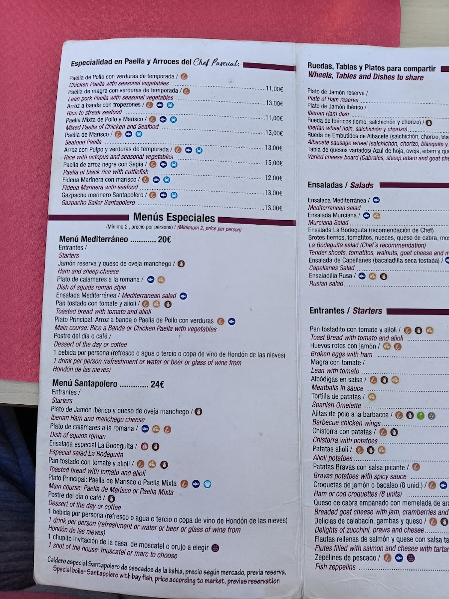 La bodeguita de Pascual Photo Menu 1