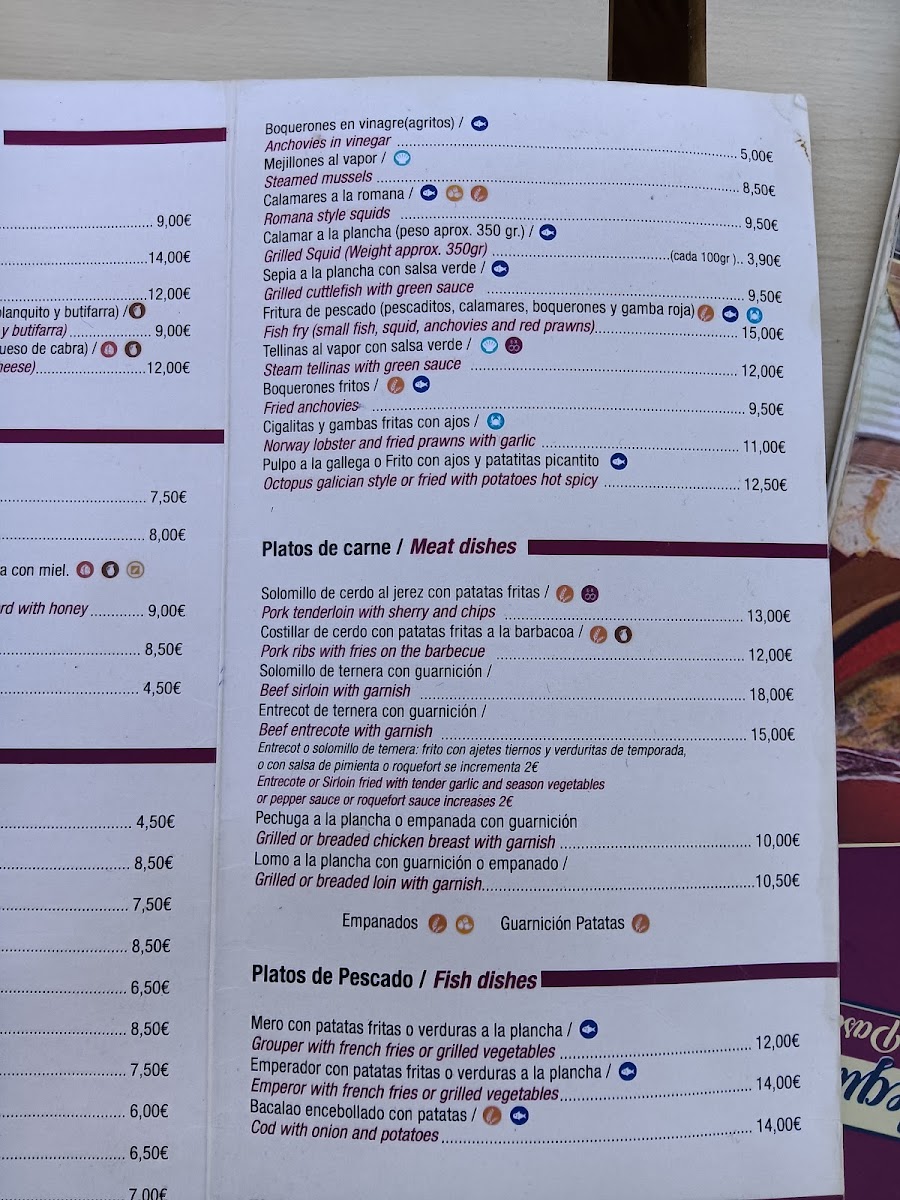 La bodeguita de Pascual Photo Menu 3