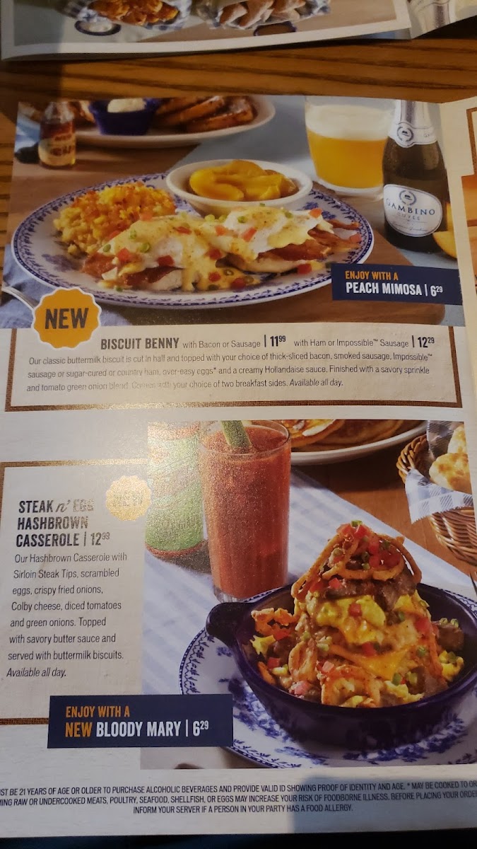Cracker Barrel Old Country Store Photo Menu 6