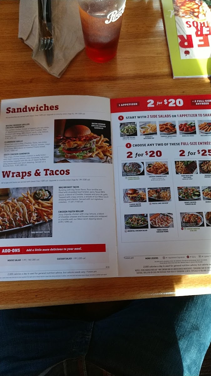 Applebee's Grill + Bar Photo Menu 6