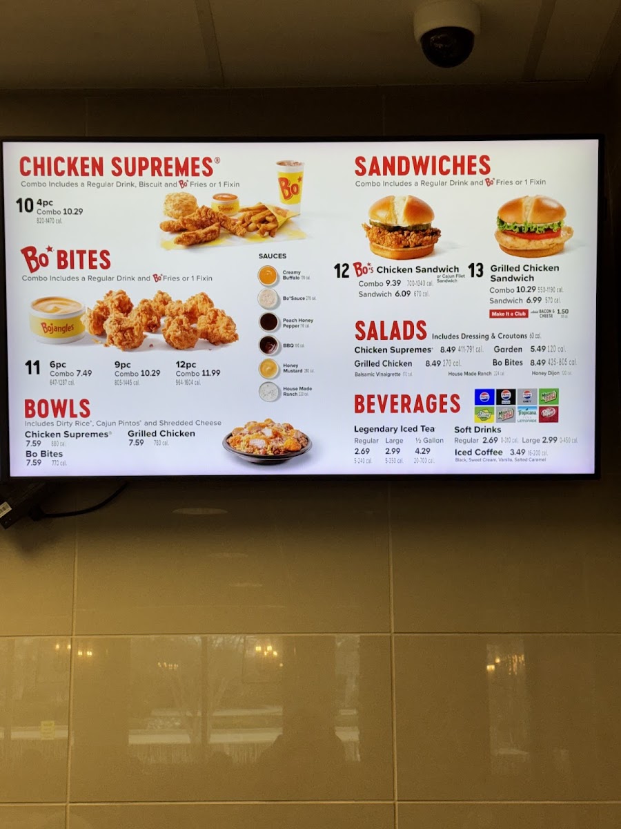 Bojangles Photo Menu 1
