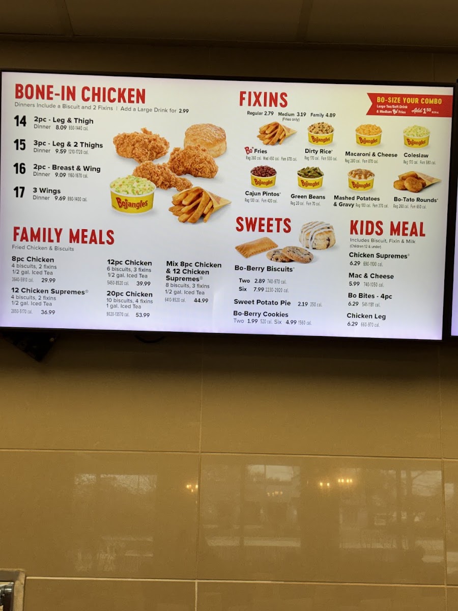Bojangles Photo Menu 2
