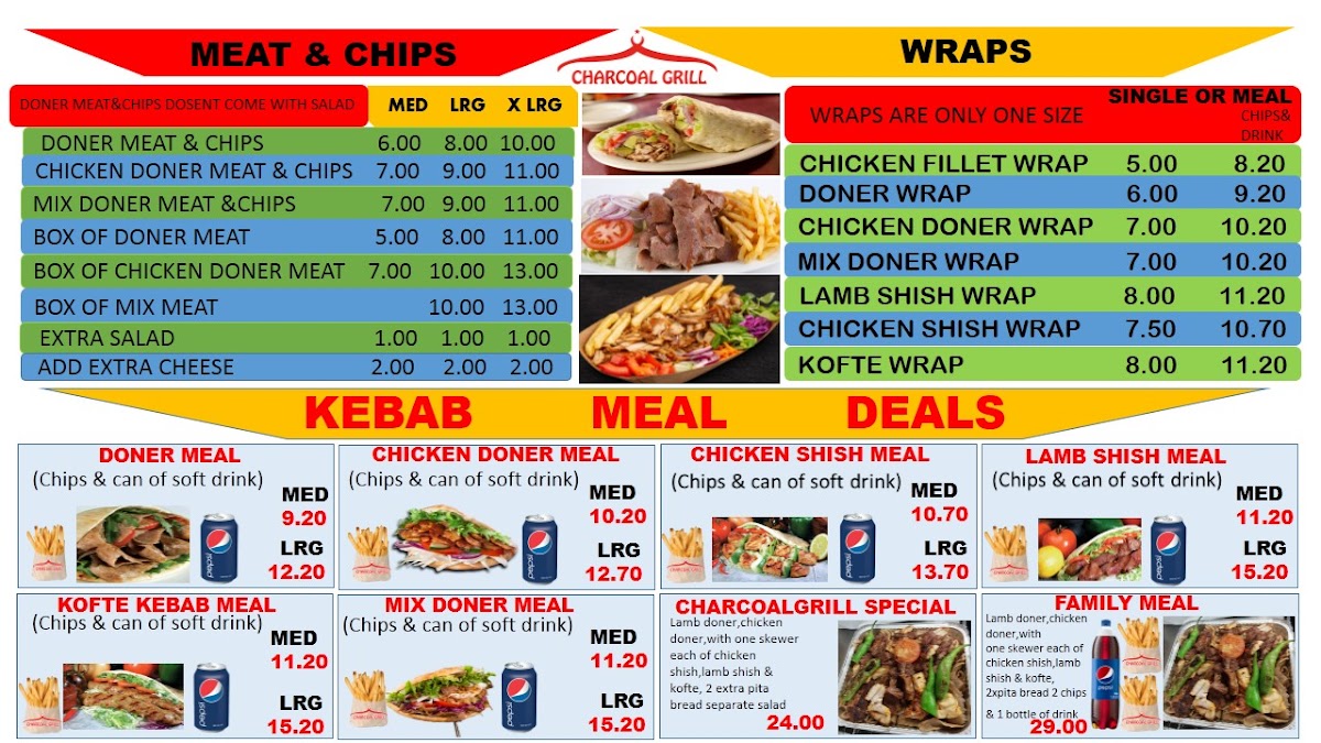 Charcoal Grill Photo Menu 2