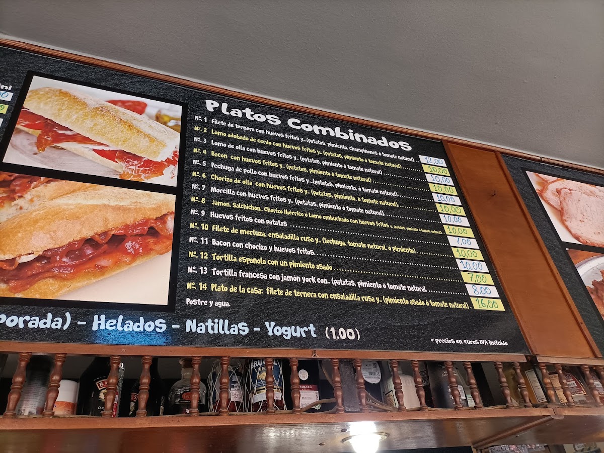 Cafetería Adanero Photo Menu 2