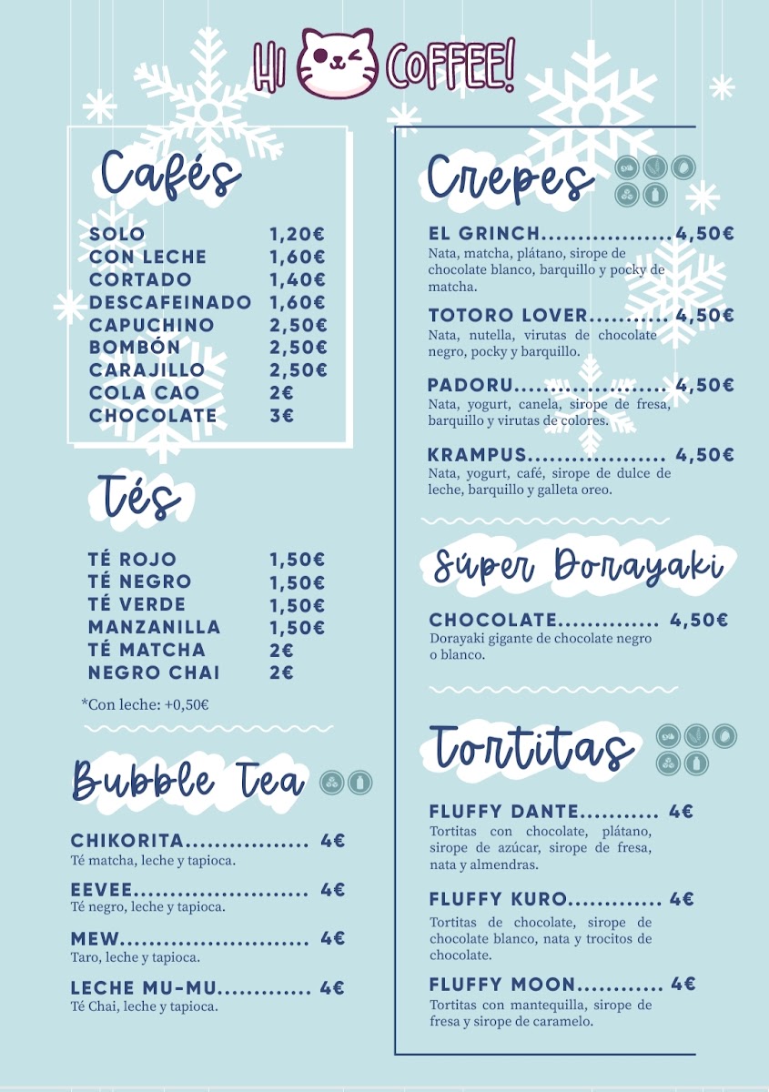 Hi Coffee (Maid Café Granada) Photo Menu 2