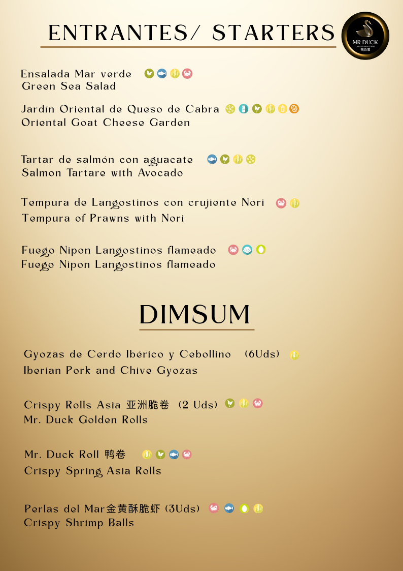 Restaurante Mr Duck Asian Fusion Cuisine Photo Menu 3