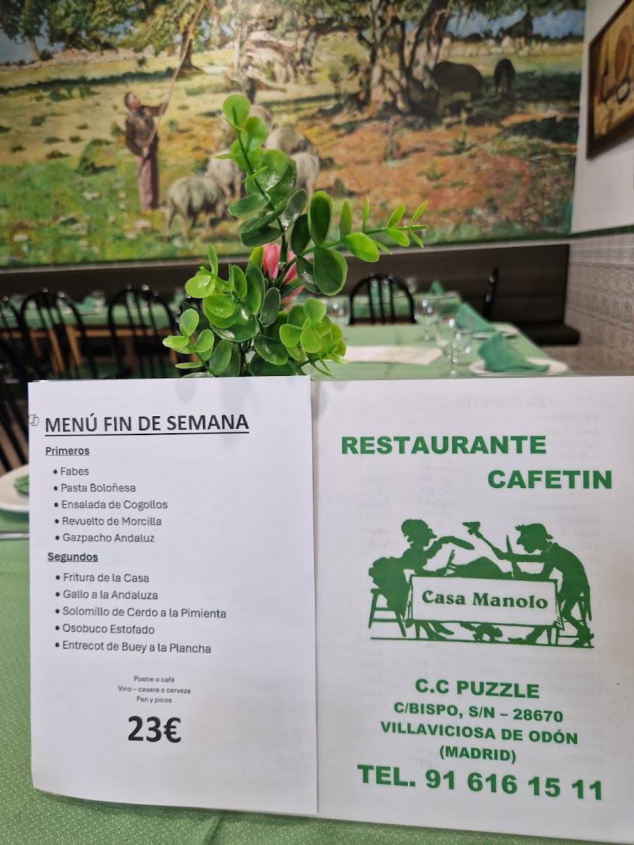 CAFETIN CASAMANOLO VILLAVICIOSA DE ODON Photo Menu 7