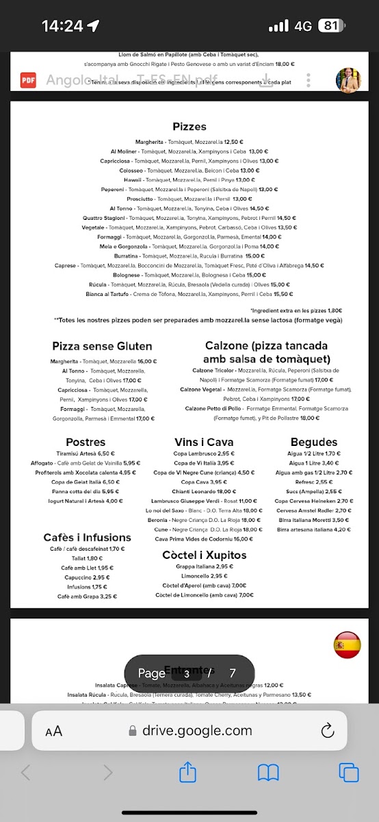 L'Angolo Italiano Photo Menu 10
