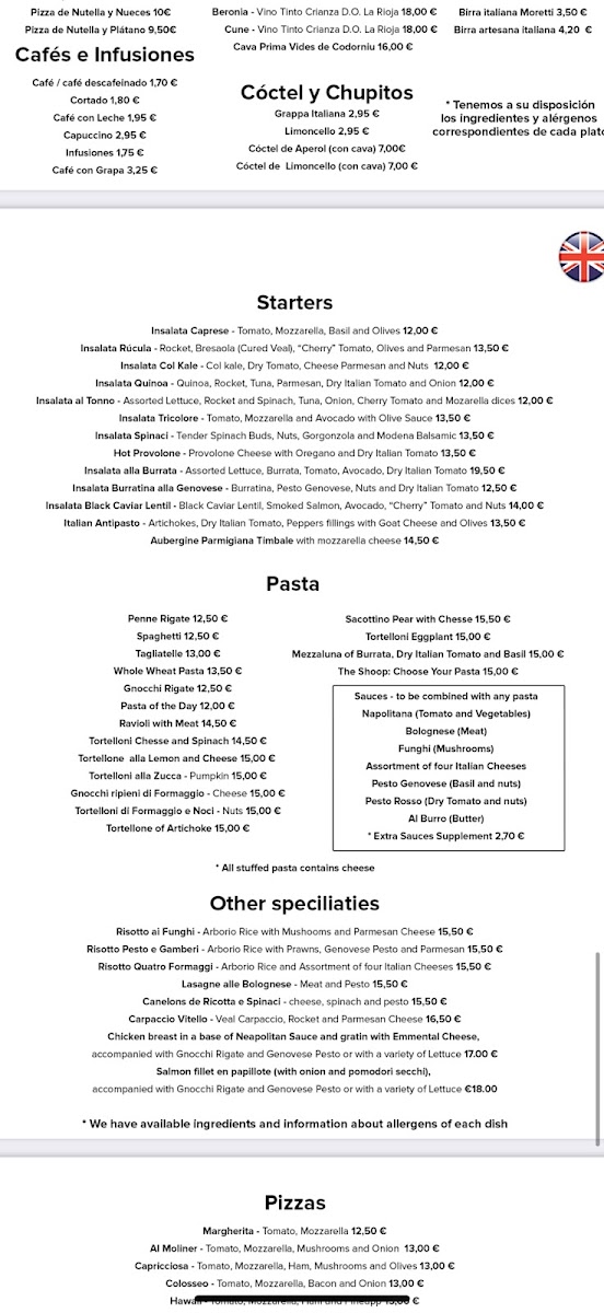 L'Angolo Italiano Photo Menu 2