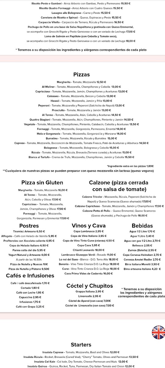 L'Angolo Italiano Photo Menu 3