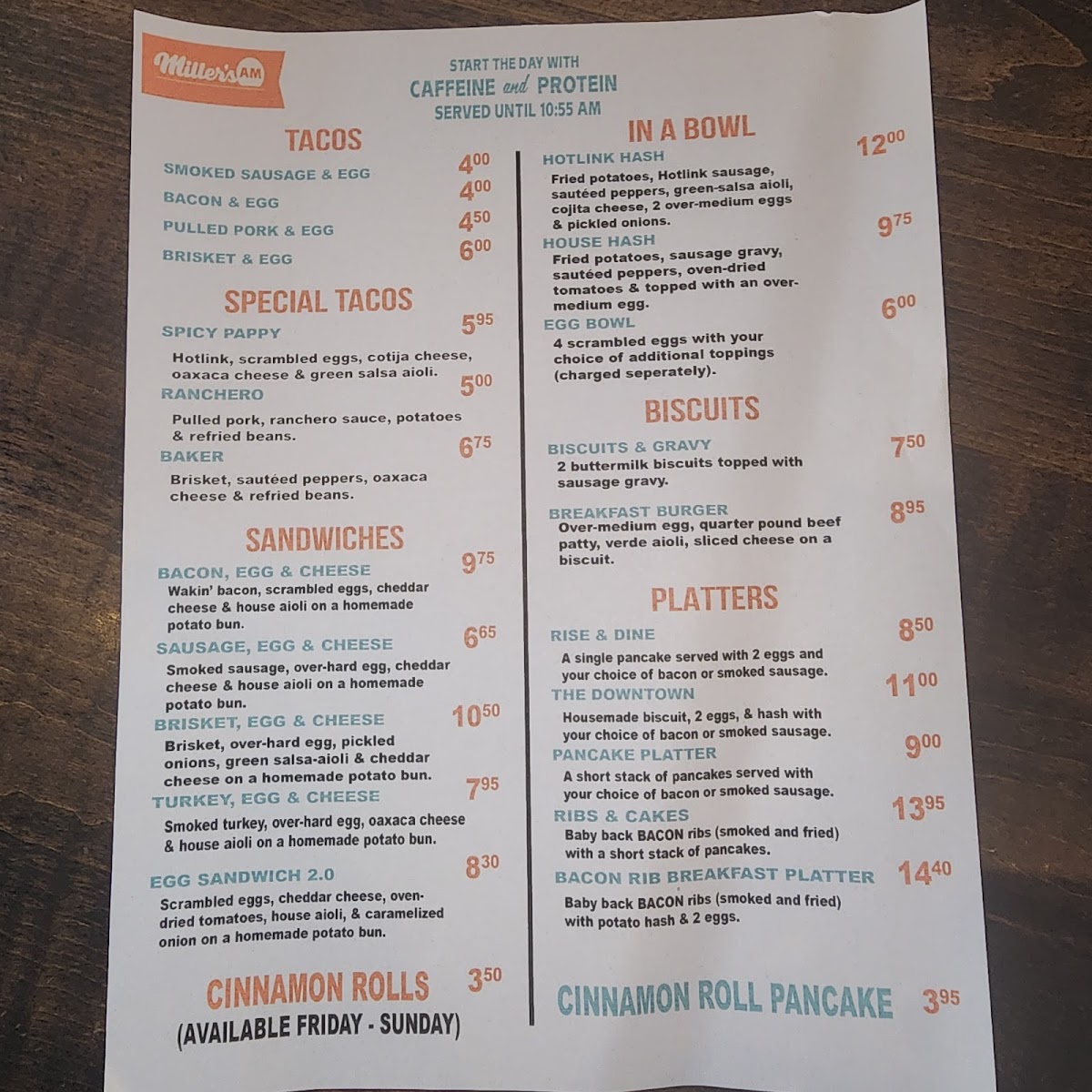 Miller's Smokehouse Photo Menu 8