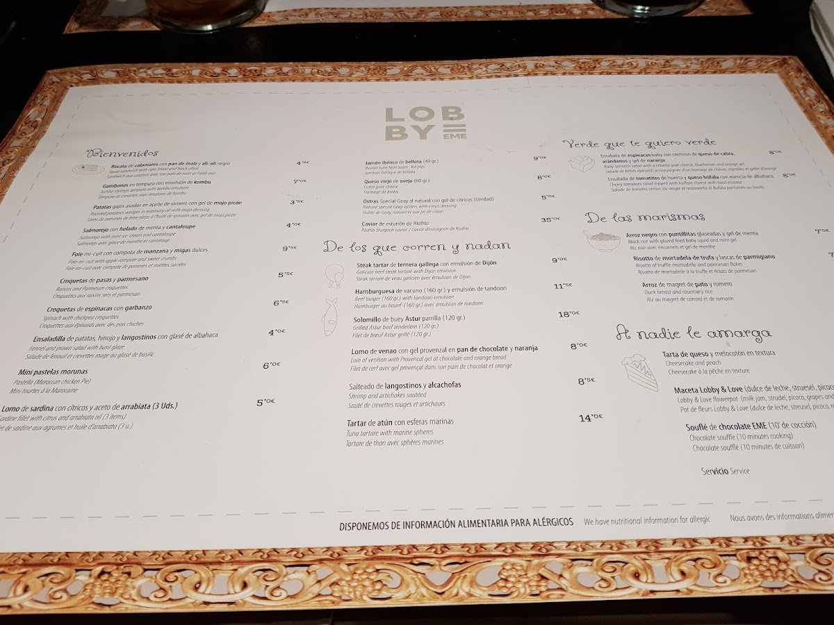 Lob by EME Photo Menu 6