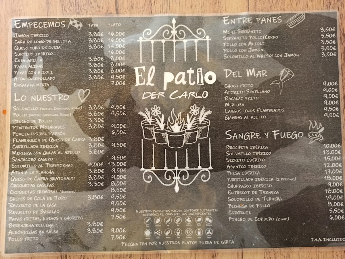 Restaurante El Patio Der Carlo Photo Menu 5