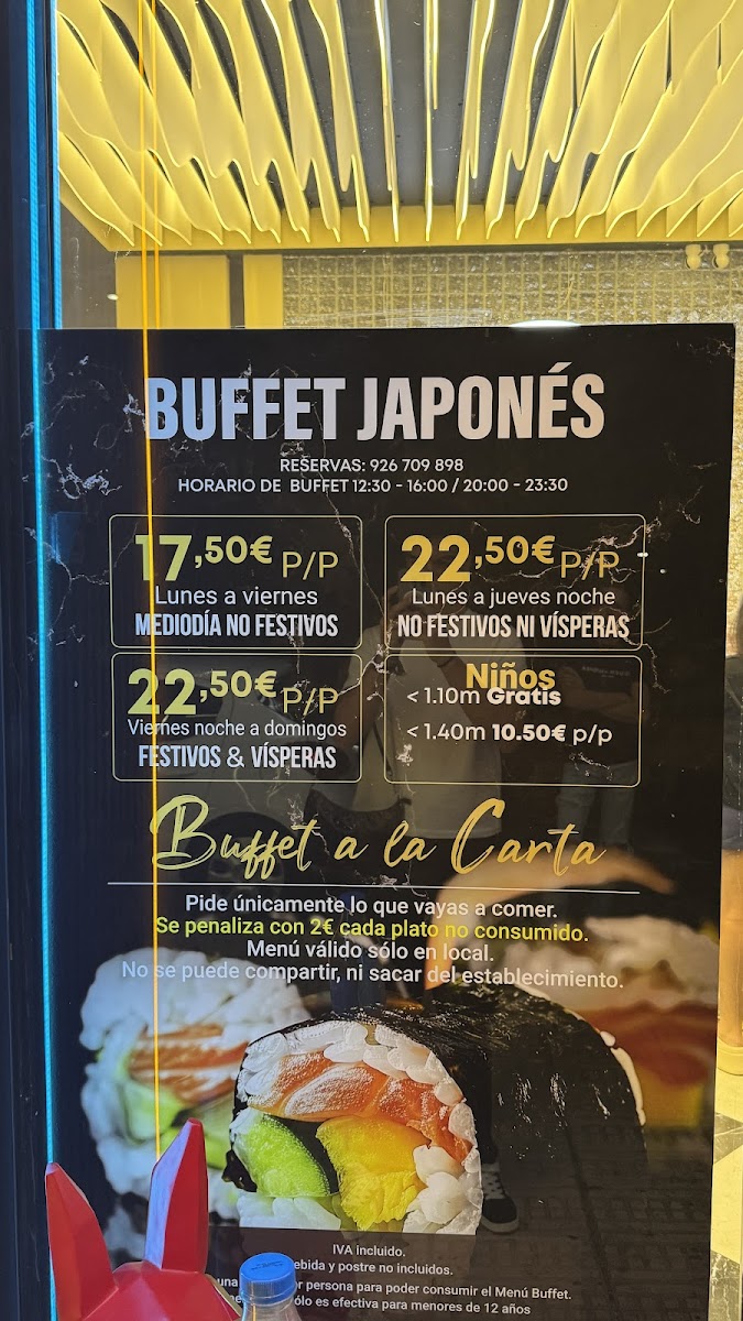 Xiud restaurante buffet la carta Photo Menu 3