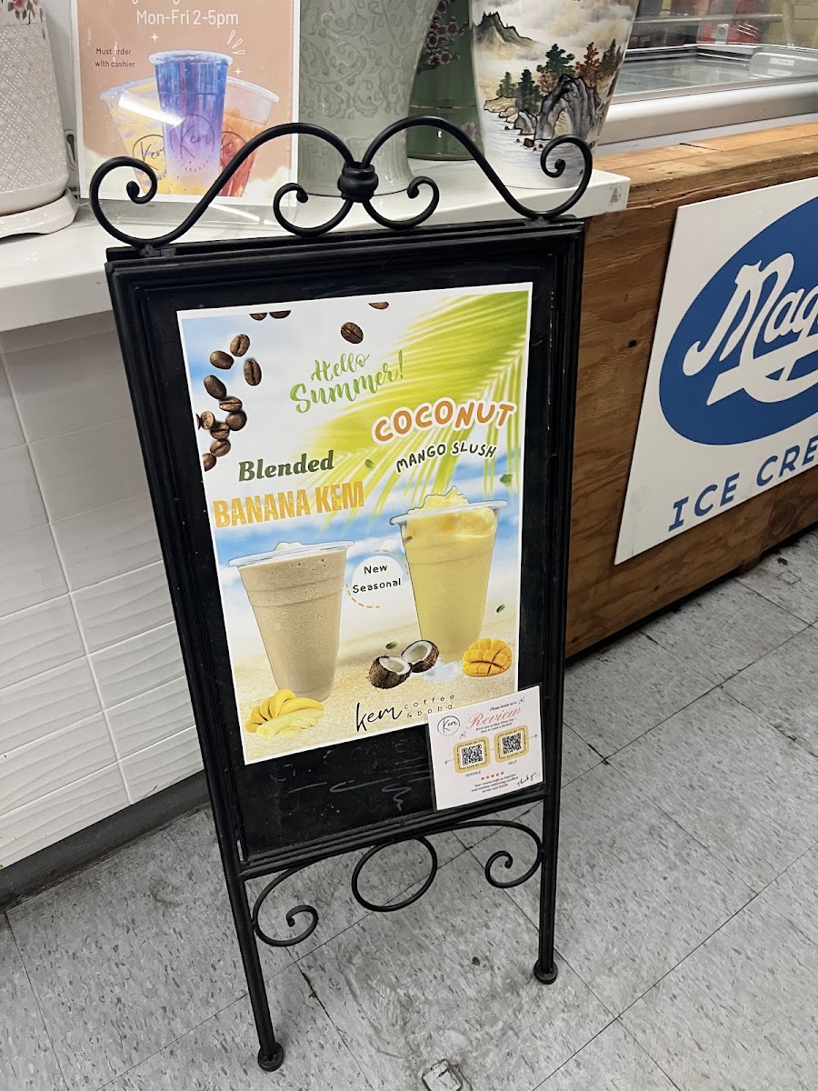 Kem Coffee and Boba Photo Menu 9
