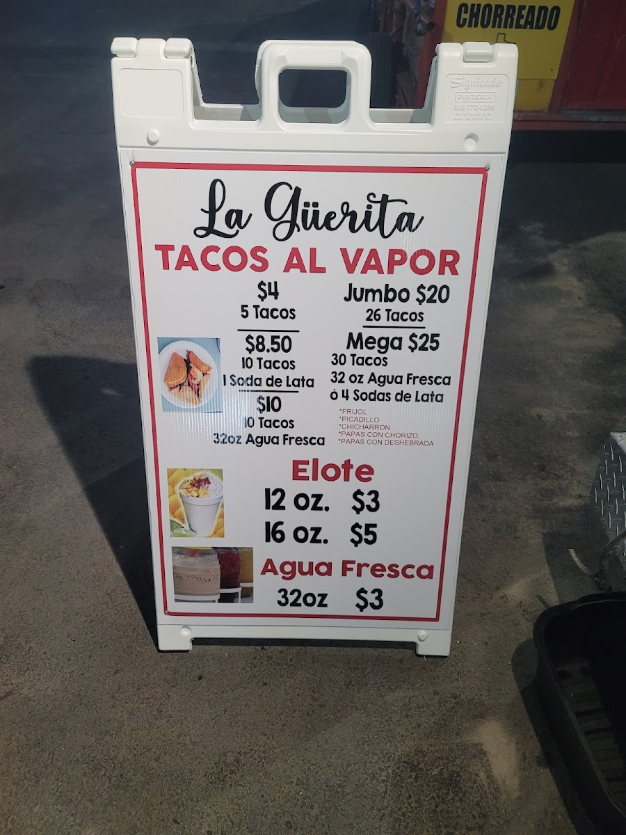 Tacos Al Vapor La Guerita Photo Menu 1