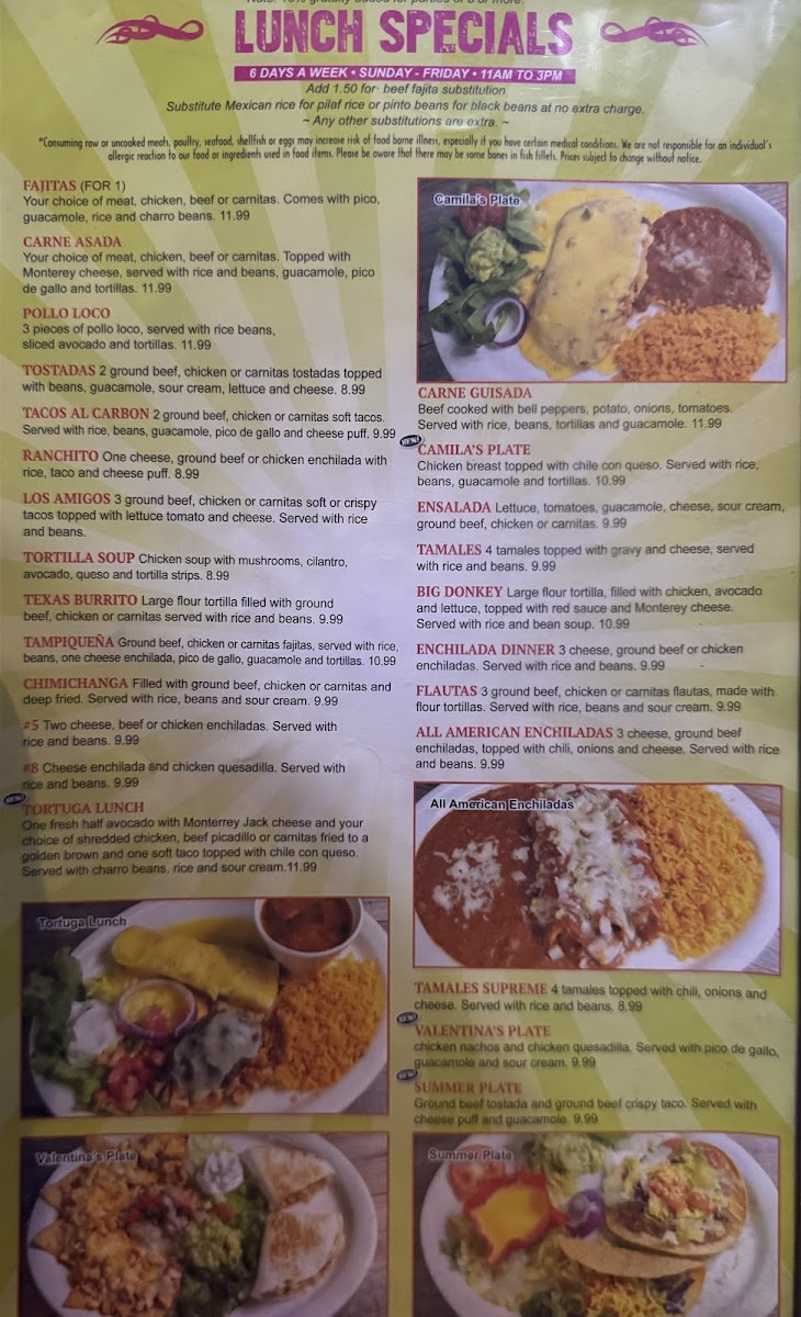 Patron Grill Photo Menu 4