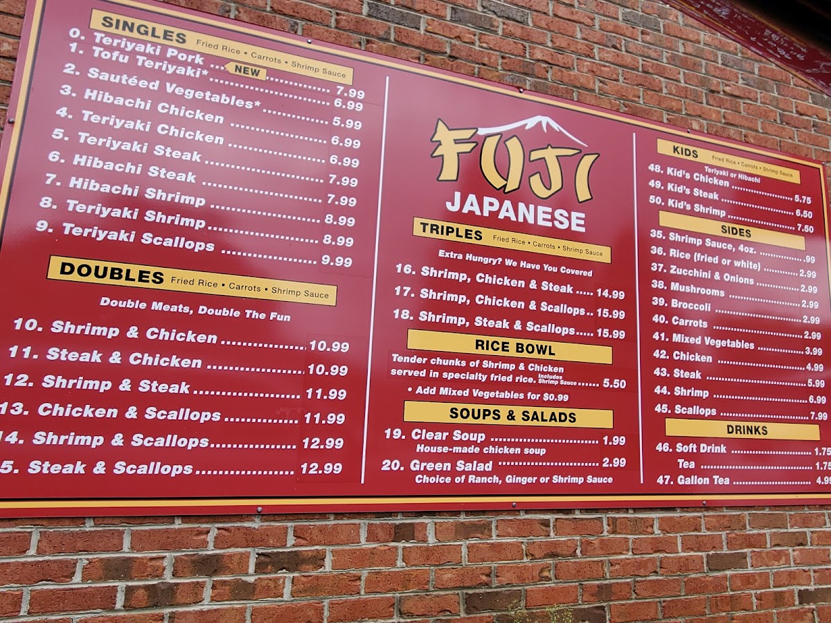 FUJI Hillcrest Photo Menu 1